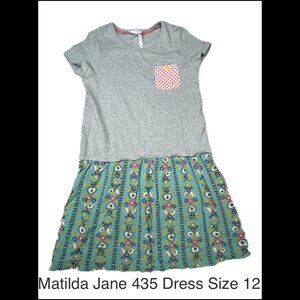 Matilda Jane T-shirt 435 Dress with drop waist size 12